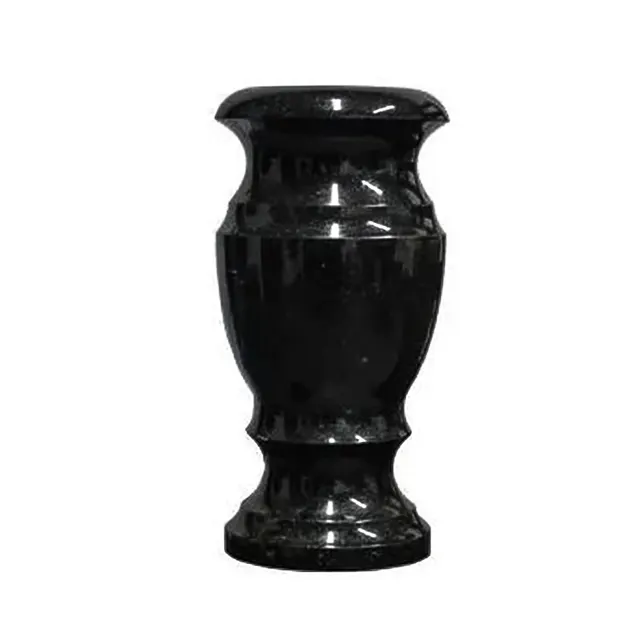 Ваза из гранита Габбро-Диабаз 30*15 см
